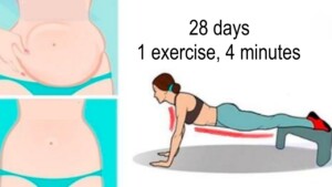 28 days: 1 exercise, 4 minutes. How to have a flat stomach