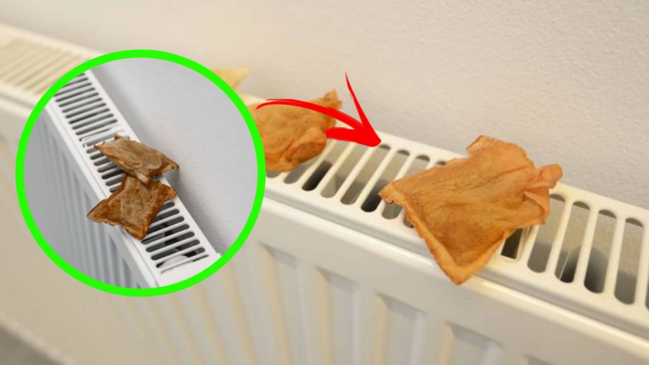 tea bags on the radiator