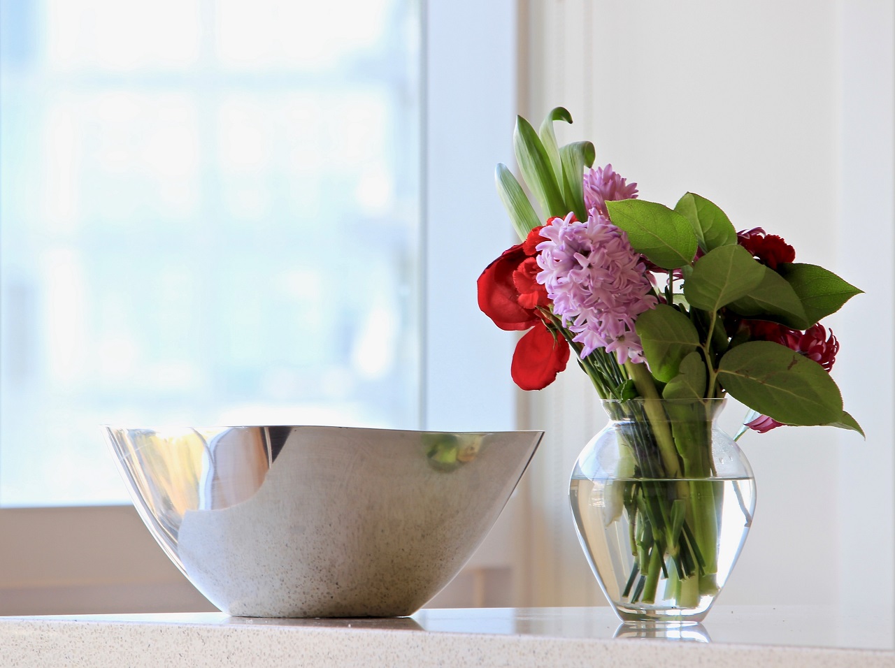 bowl and flowers