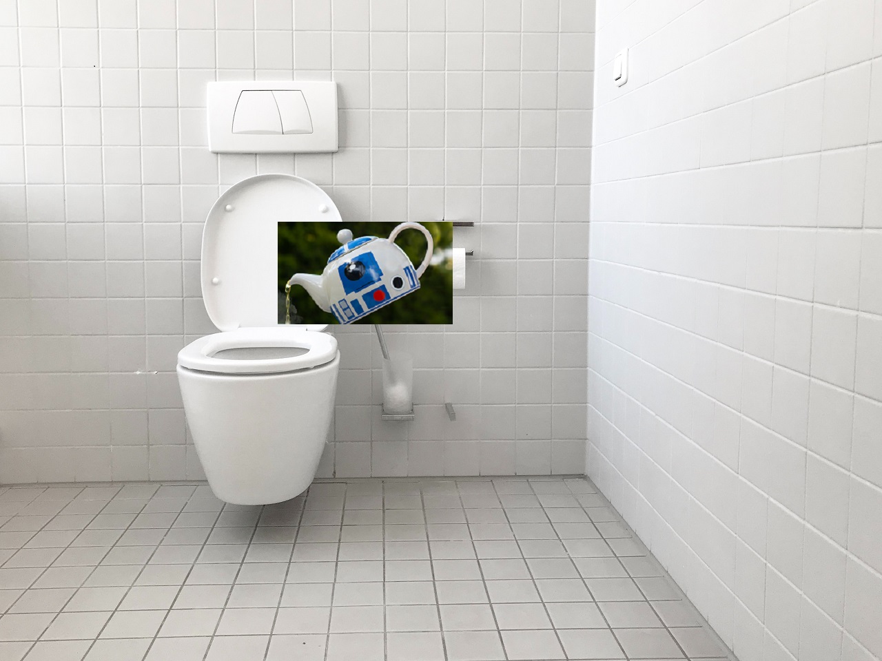 teapot and toilet teapot and toilet