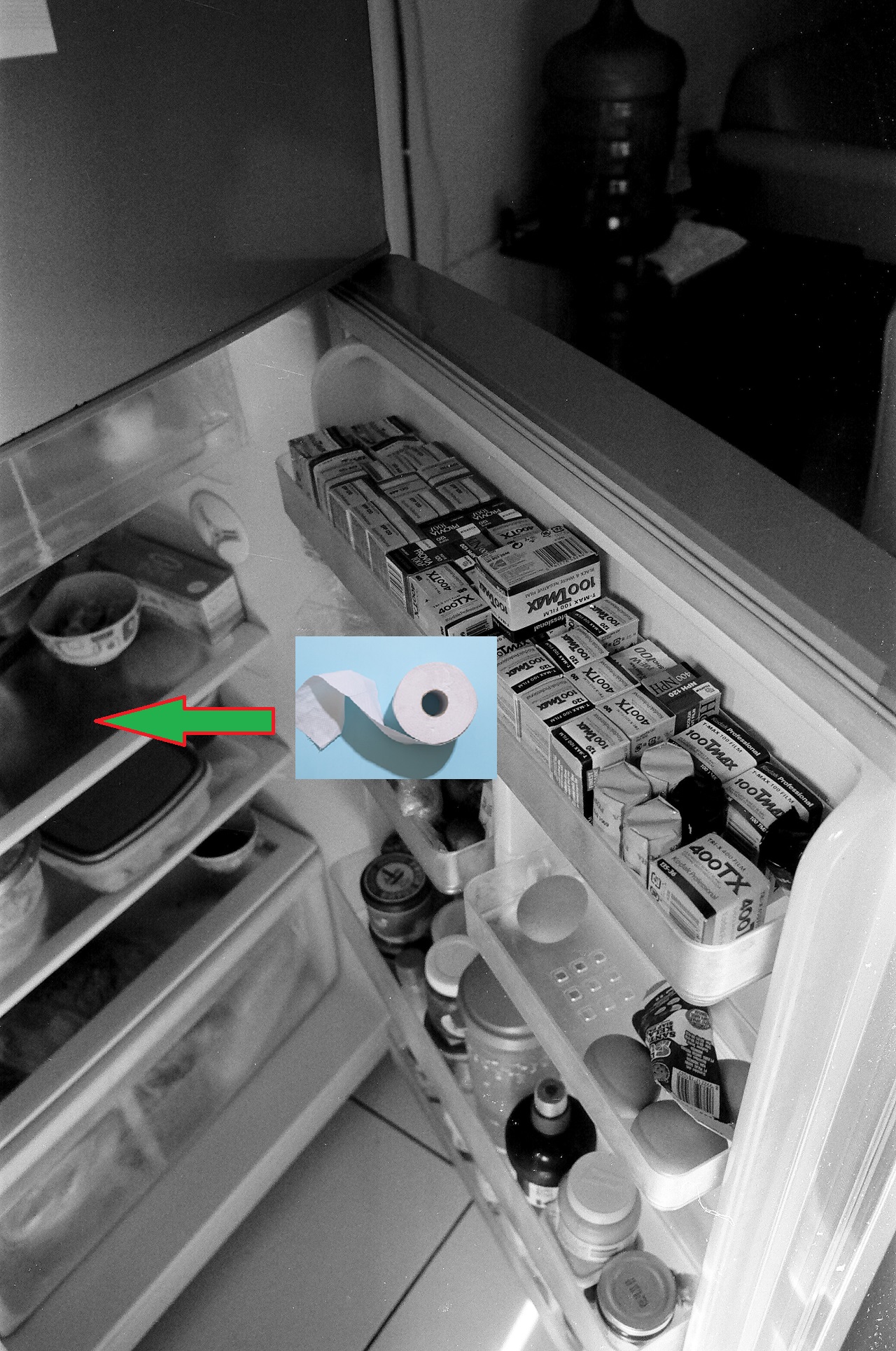 fridge and toilet paper fridge and toilet paper
