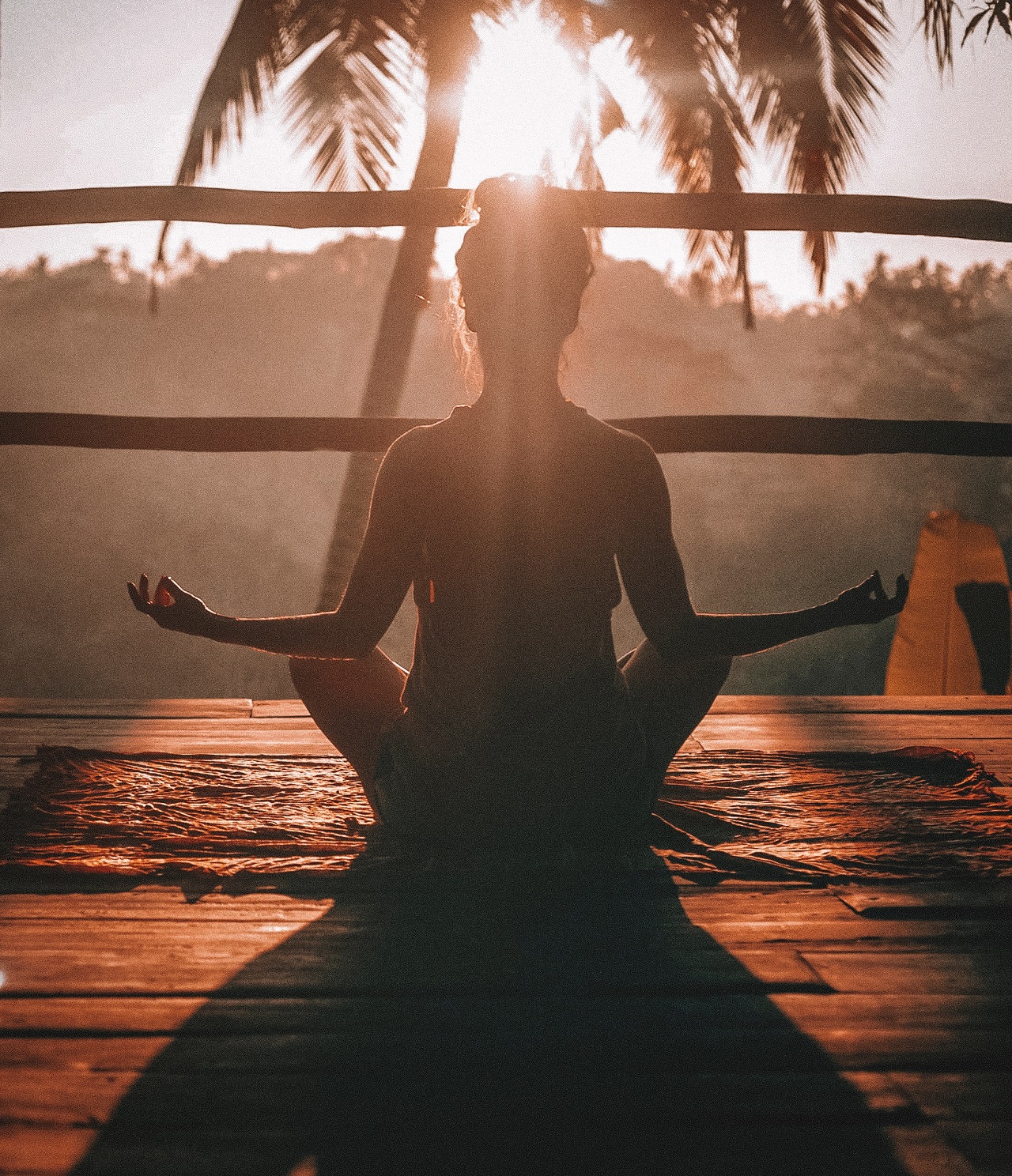 lady meditating