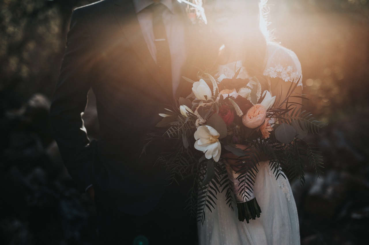 bride and groom married couple