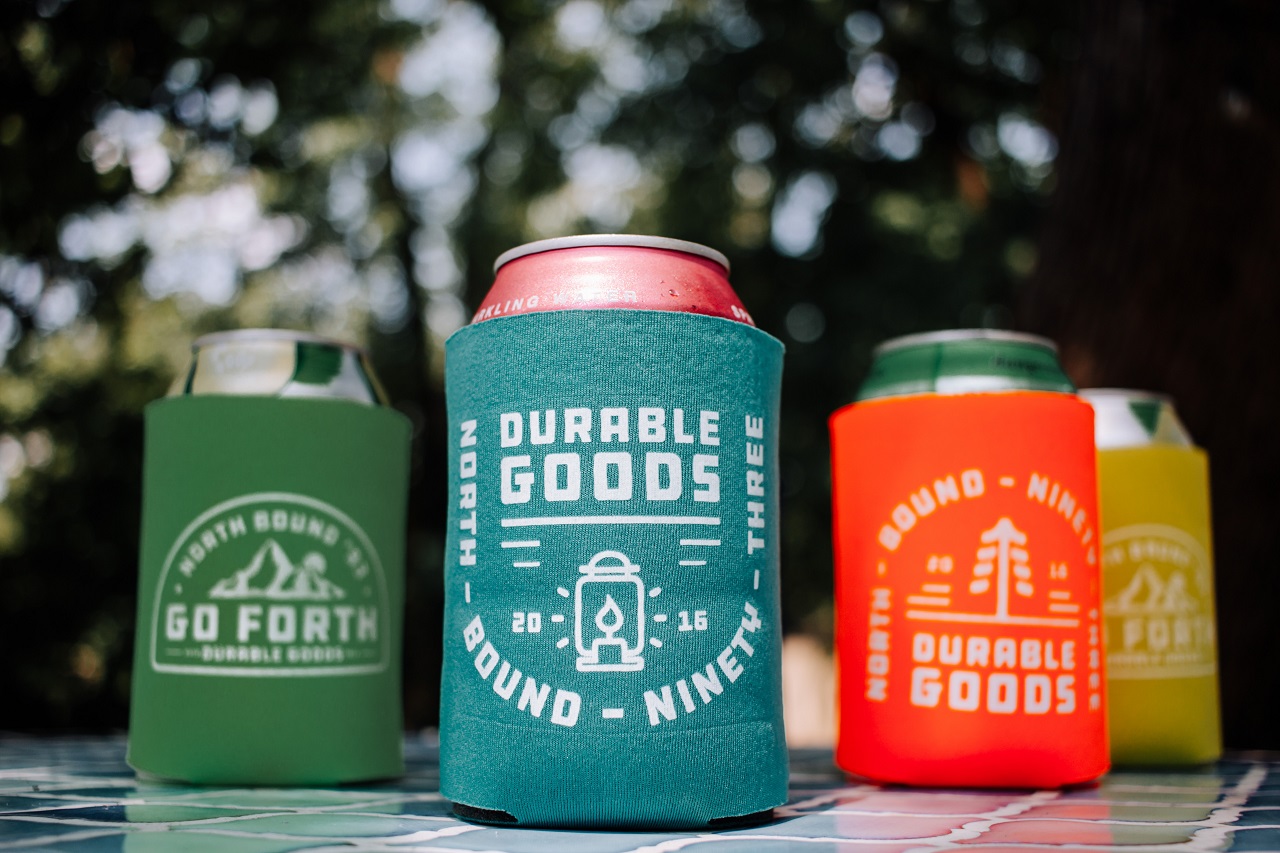 4 beer koozies