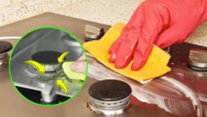 Cleaning the stovetop – no lemon or vinegar necessary