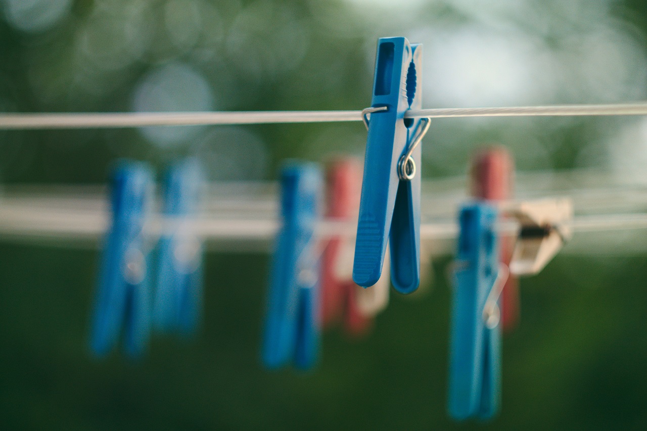 blue clothespins