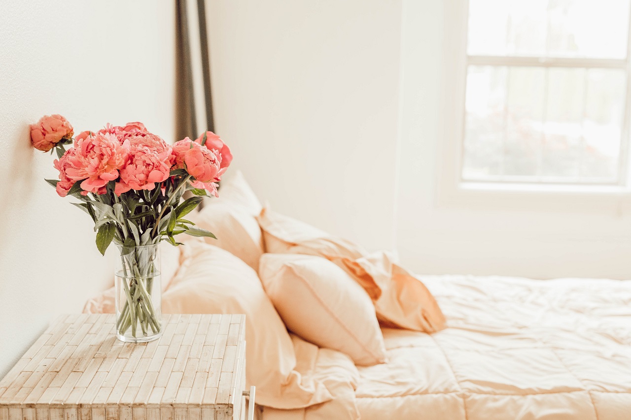 flowers in bedroom