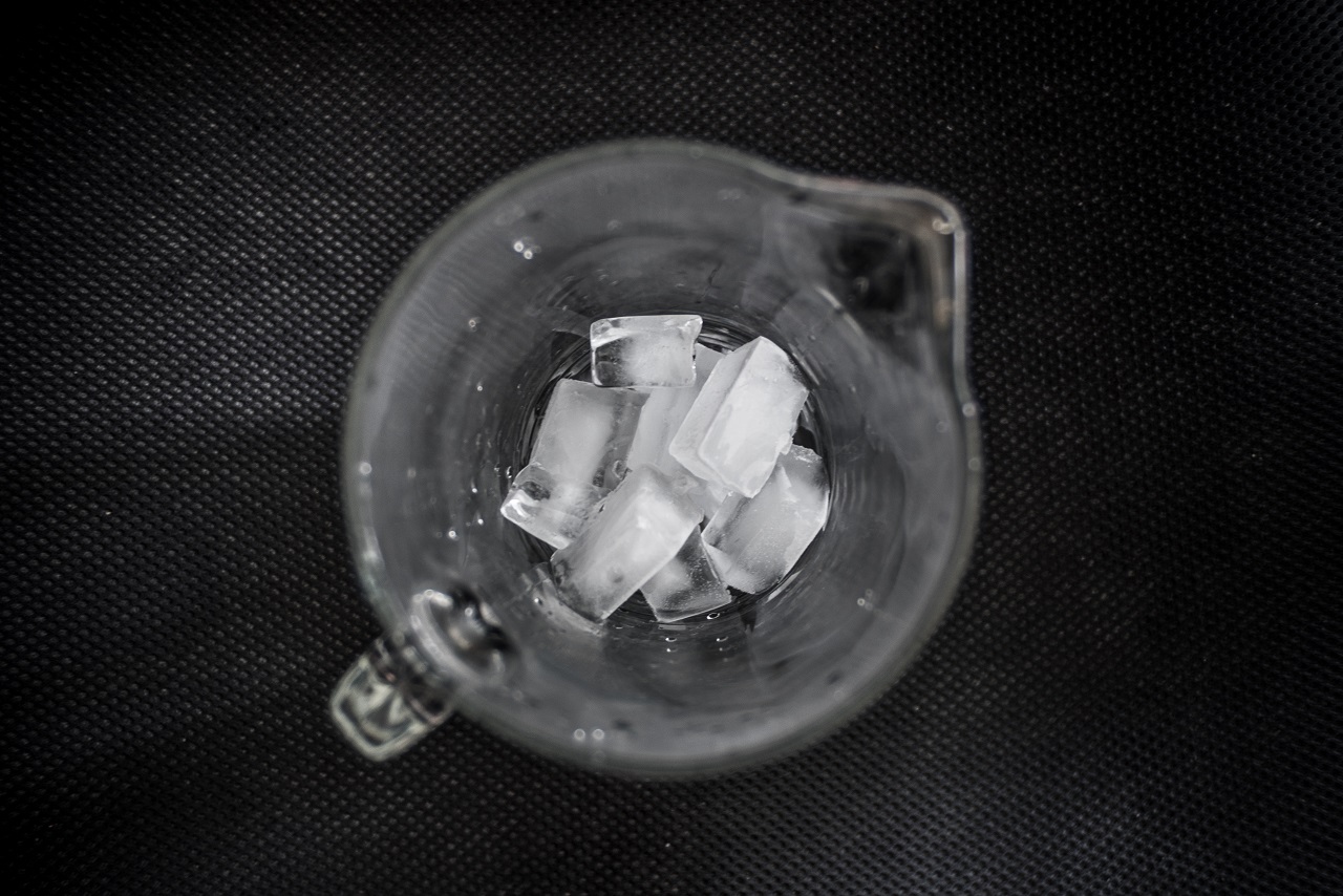 pitcher of ice cubes pitcher of ice cubes
