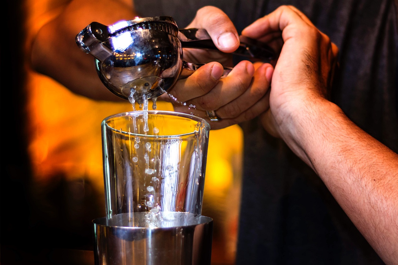 lemon juice lemon juice strainer