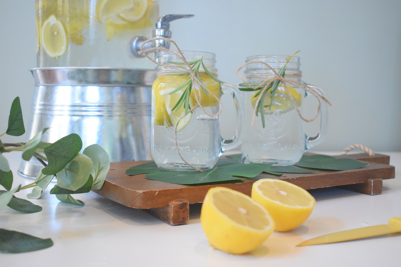 lemons in glass jars