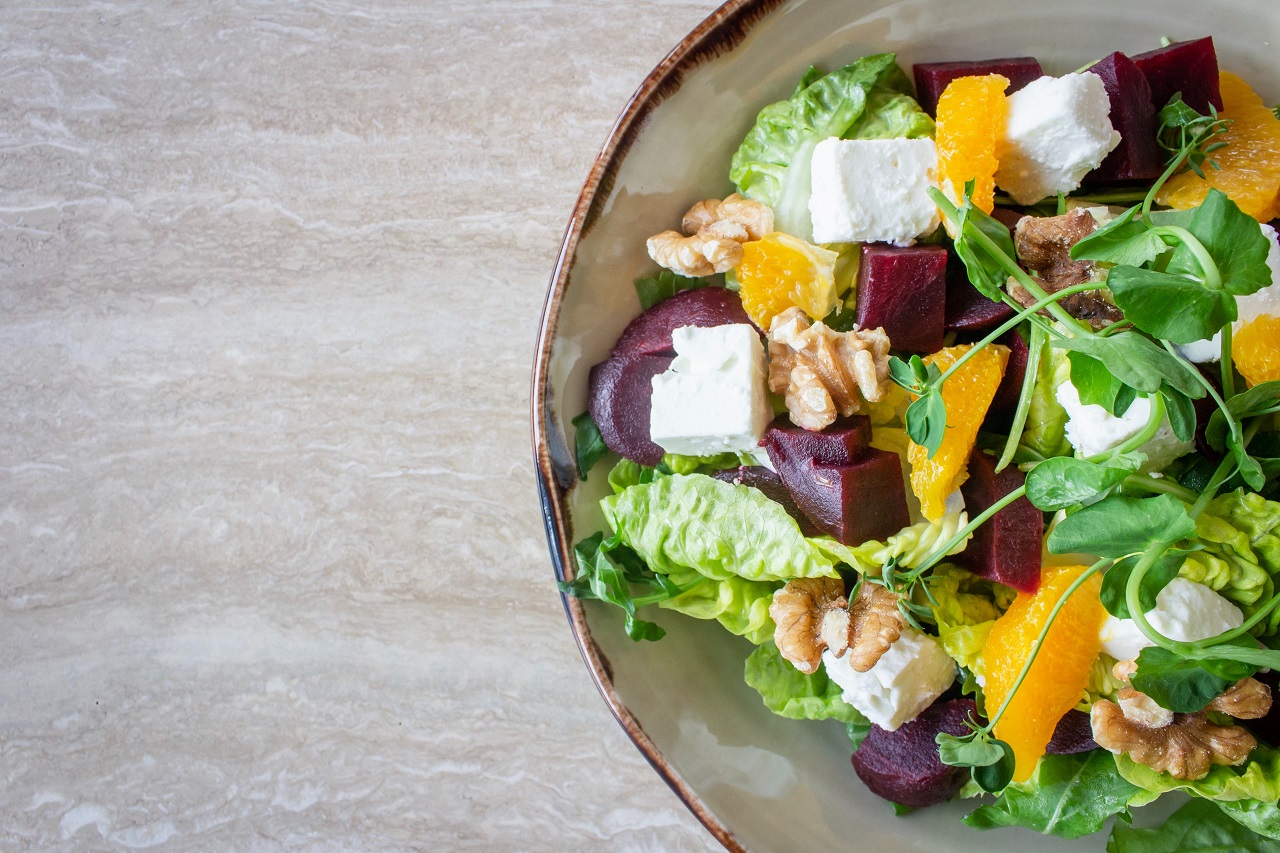 bowl of salad mixed salad