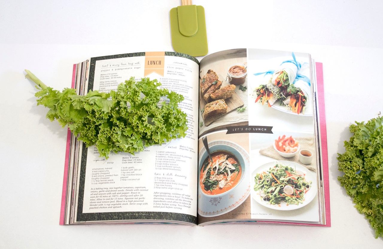 open recipe book