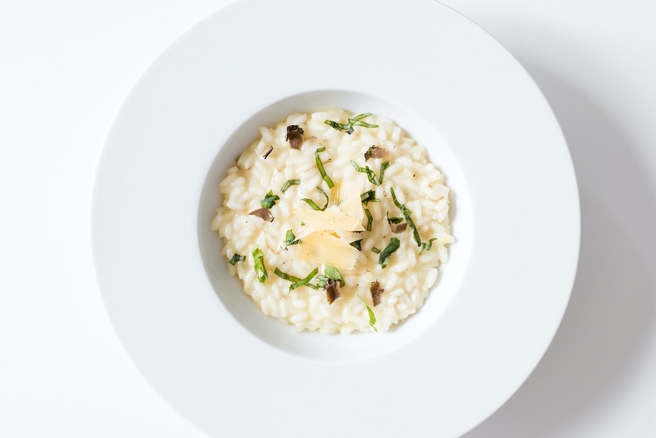 white risotto