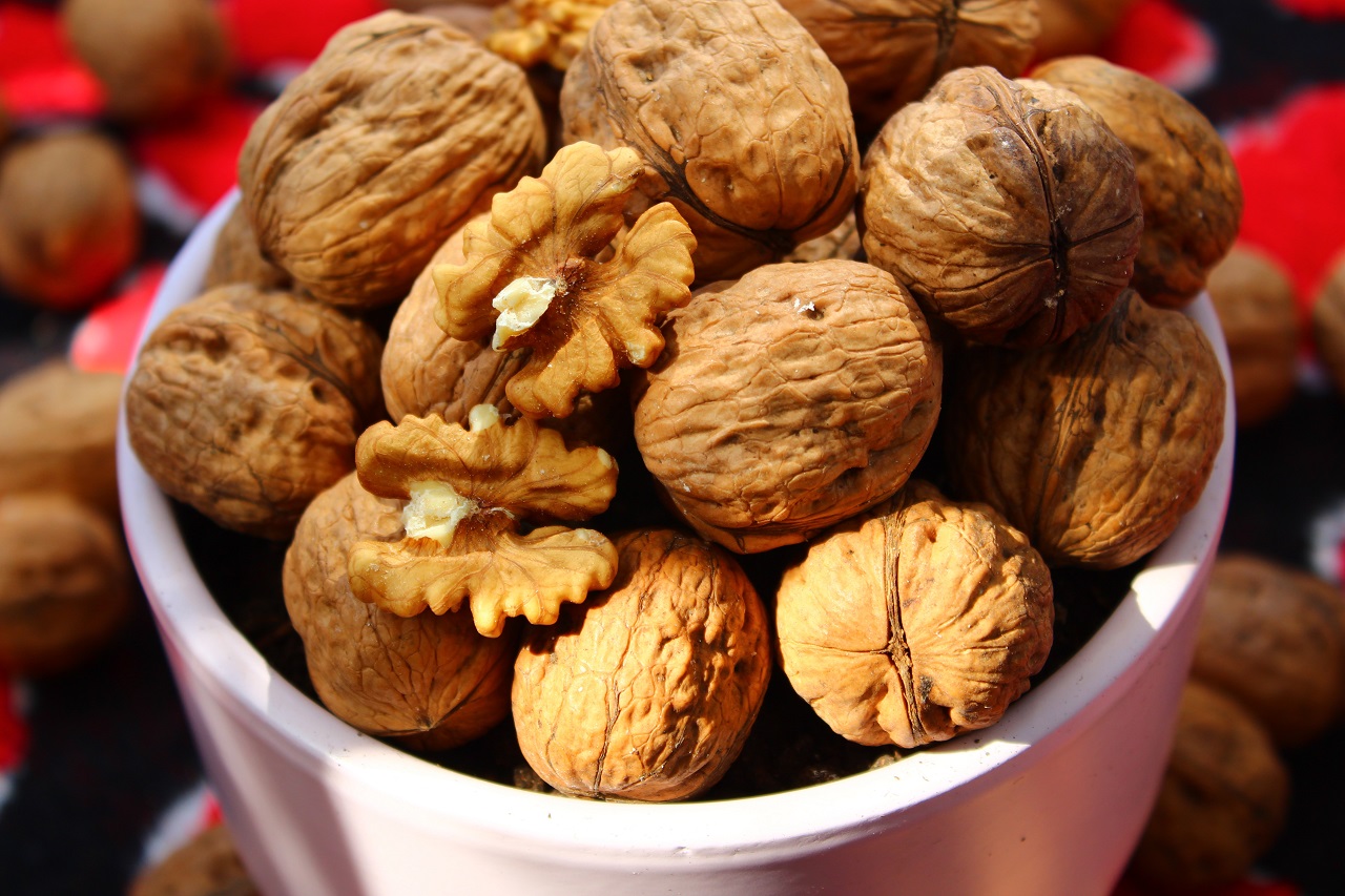 bowl of walnuts