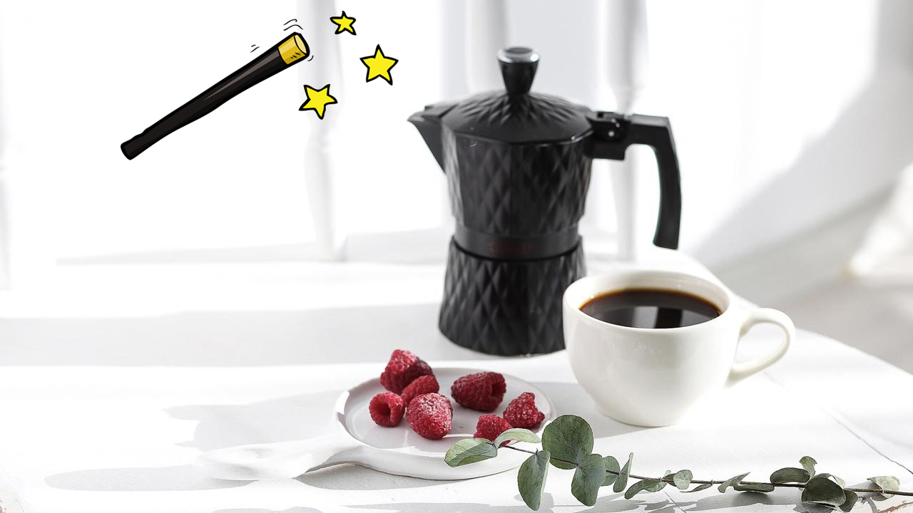 coffee maker and magic stick