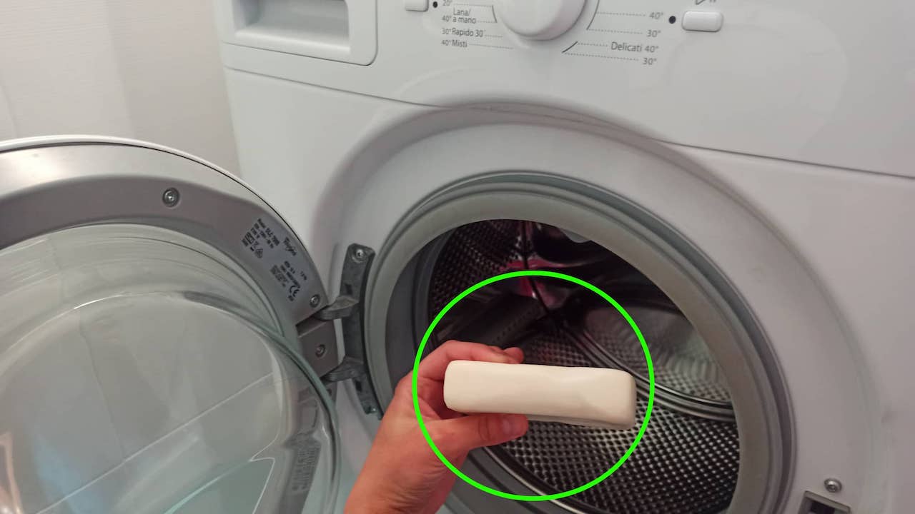 soap in the washing machine