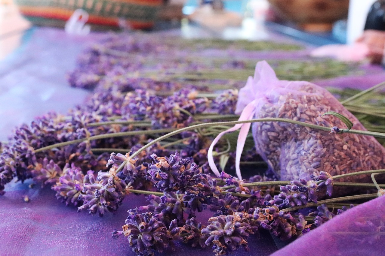 add the starch and lavender essential oil in the end