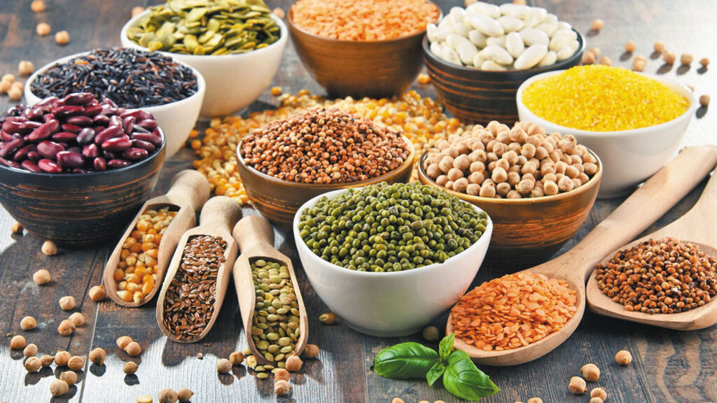 different legumes for preparing hummus