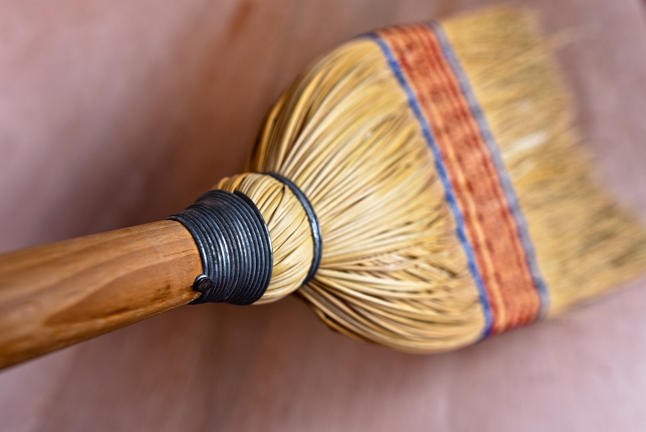 a cleaning broom