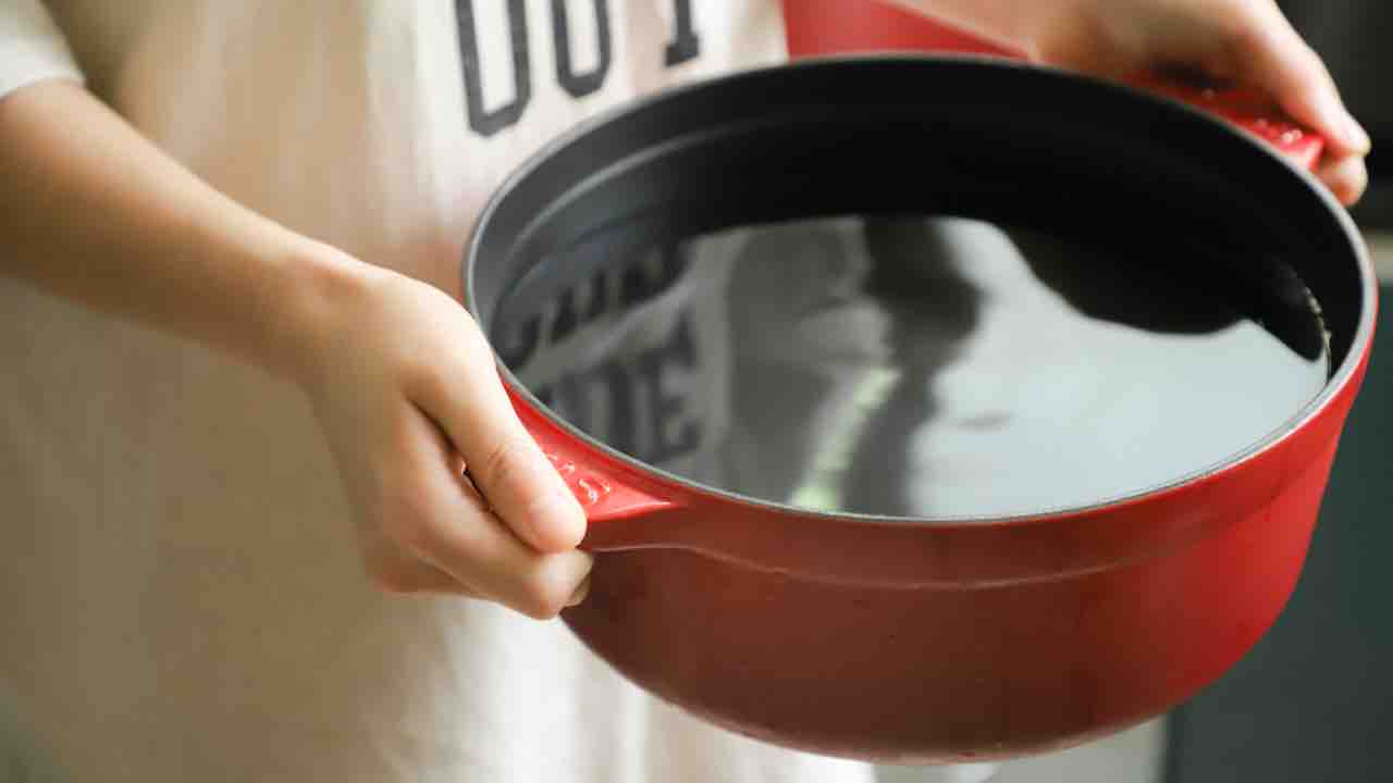 combine the grated soap with a liter of water in a pan.