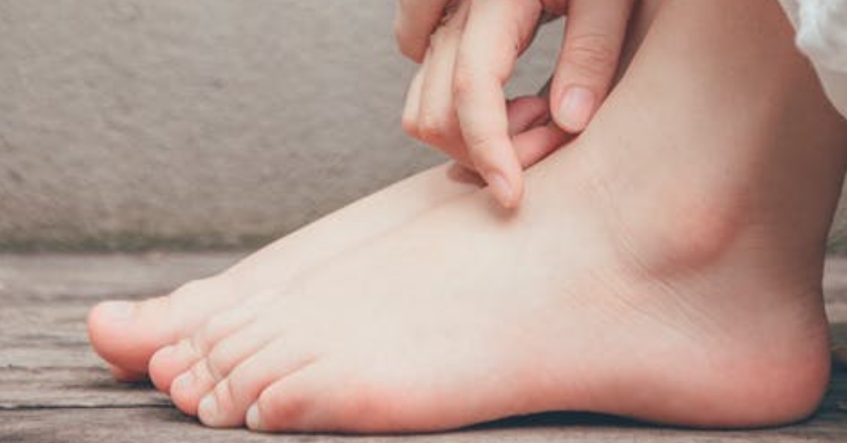 Examine your feet for checking
your cholesterol.