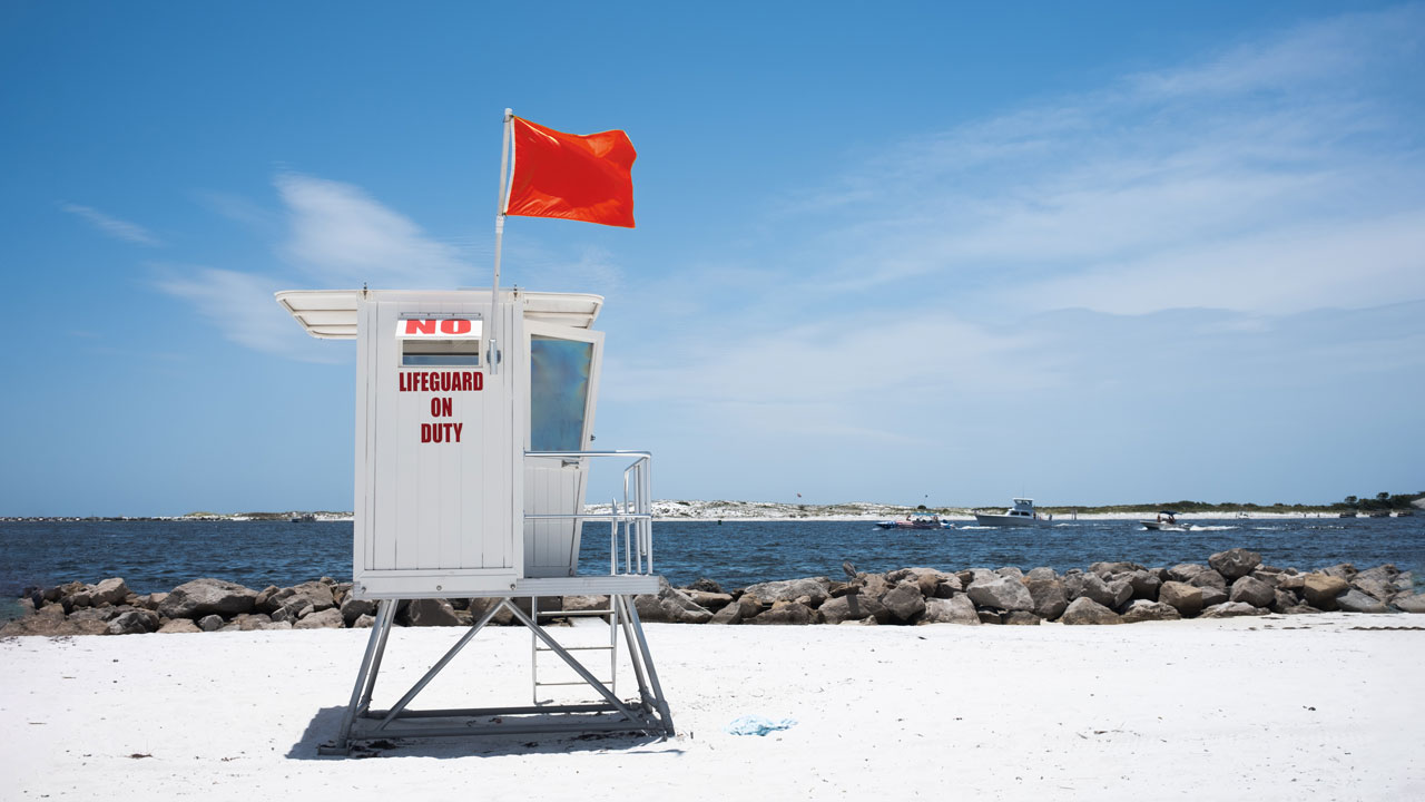 Do you know all the meanings of the red flag at the seaside? 