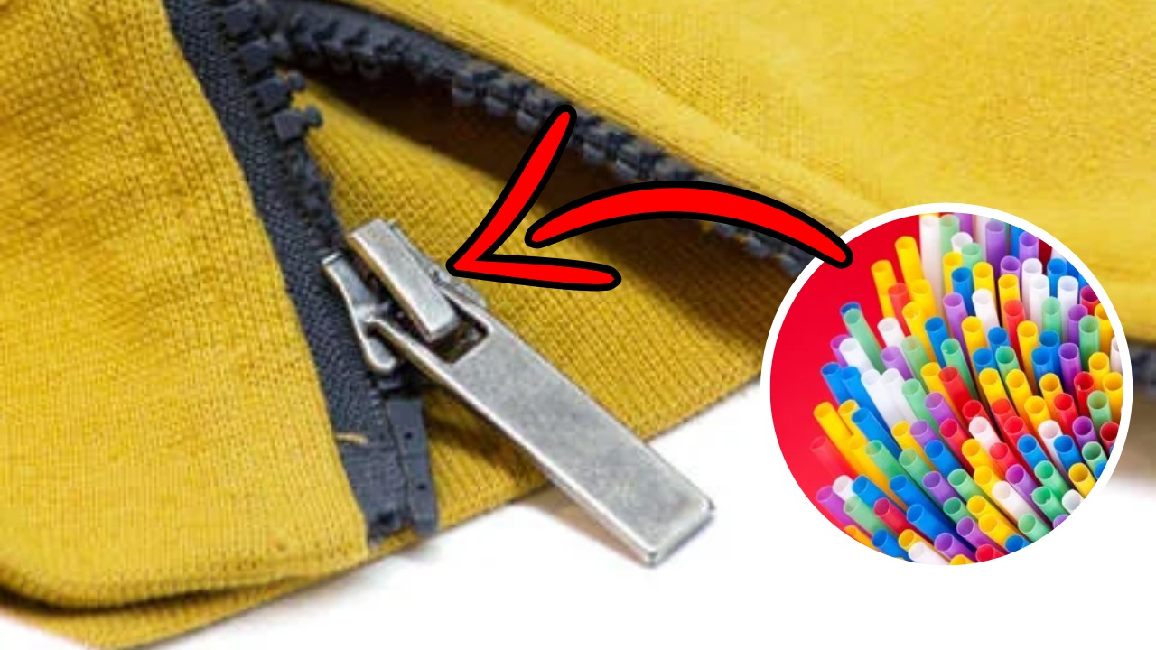 Does your favorite dress have a broken zipper? Here's how you can fix it with the straw method
