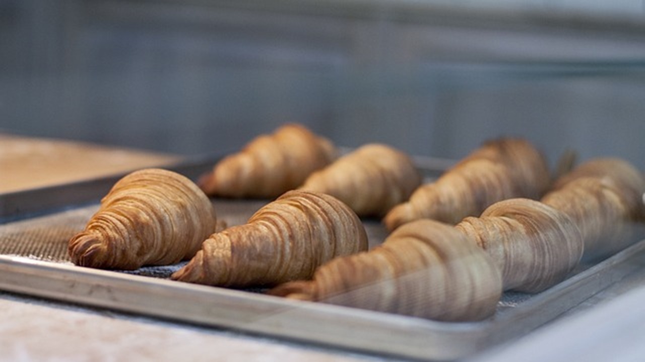 prepared croissants on a dish