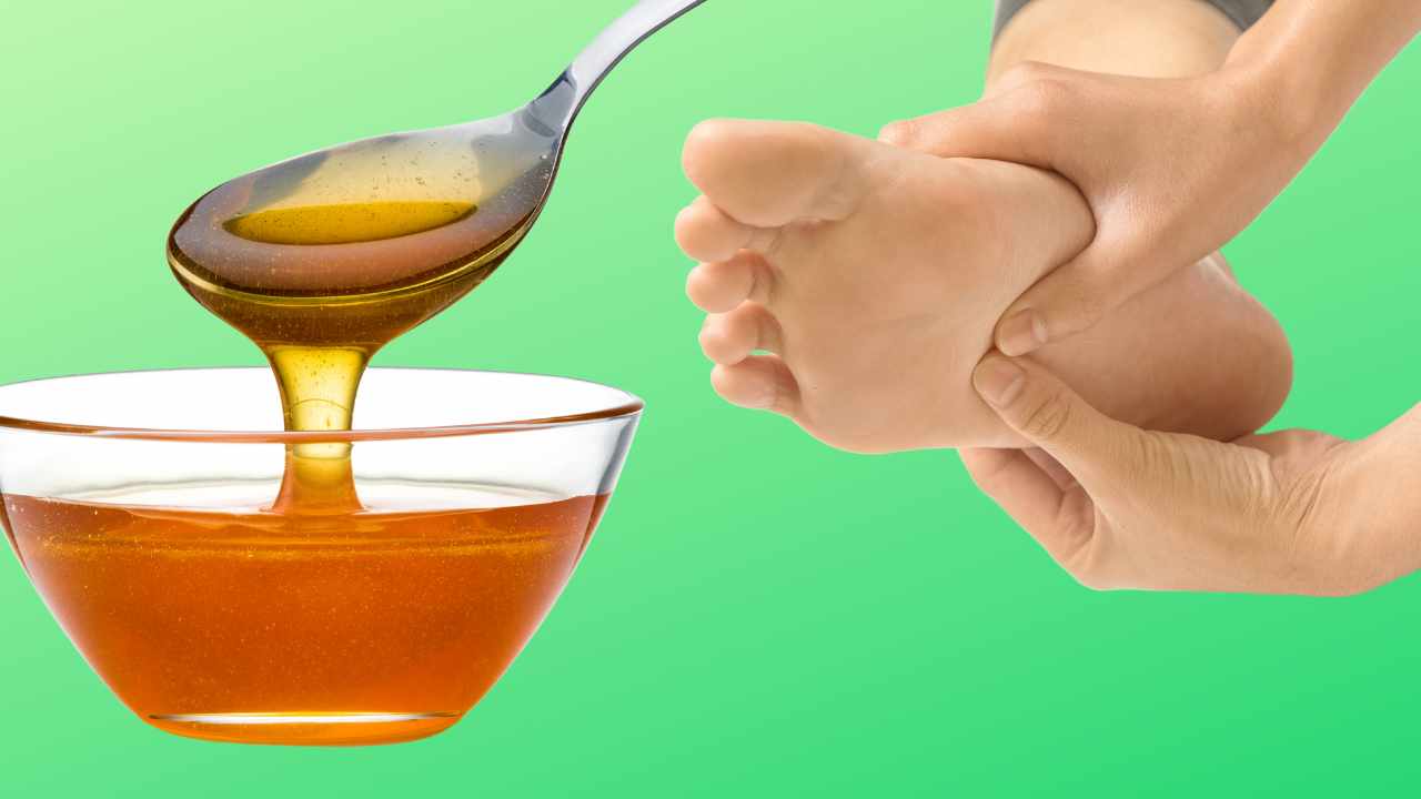 Dry and chapped feet? Prepare this honey mask, a real elixir for your feet