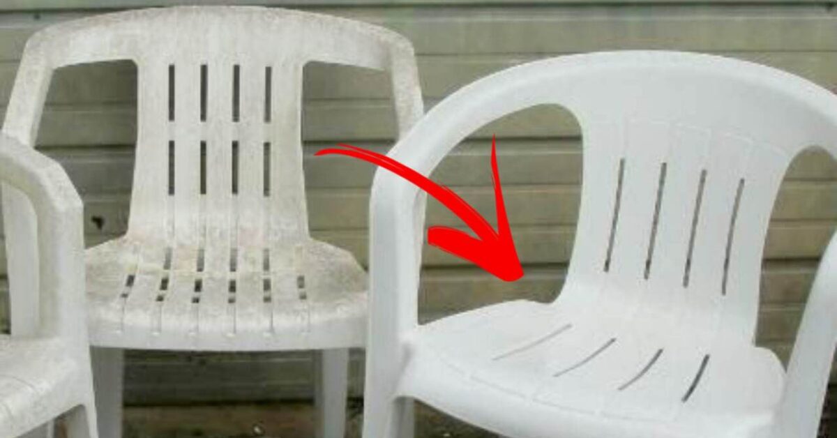 Plastic Chairs Again White with Only One Ingredient