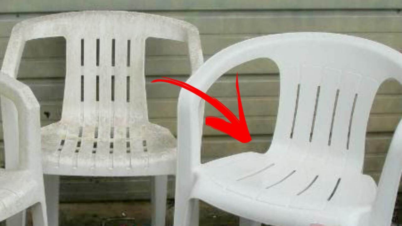 How to make white plastic chairs shine again