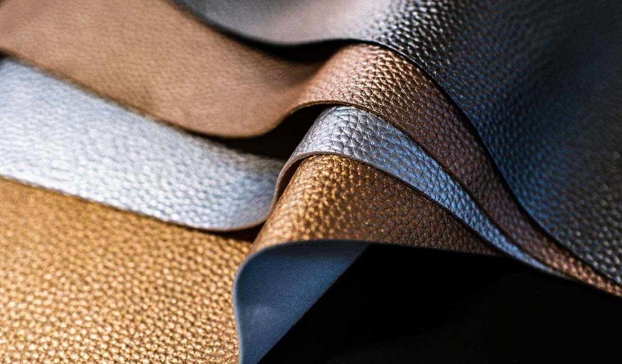 Faux Leather is made with artificial materials like polyurethane or PVC