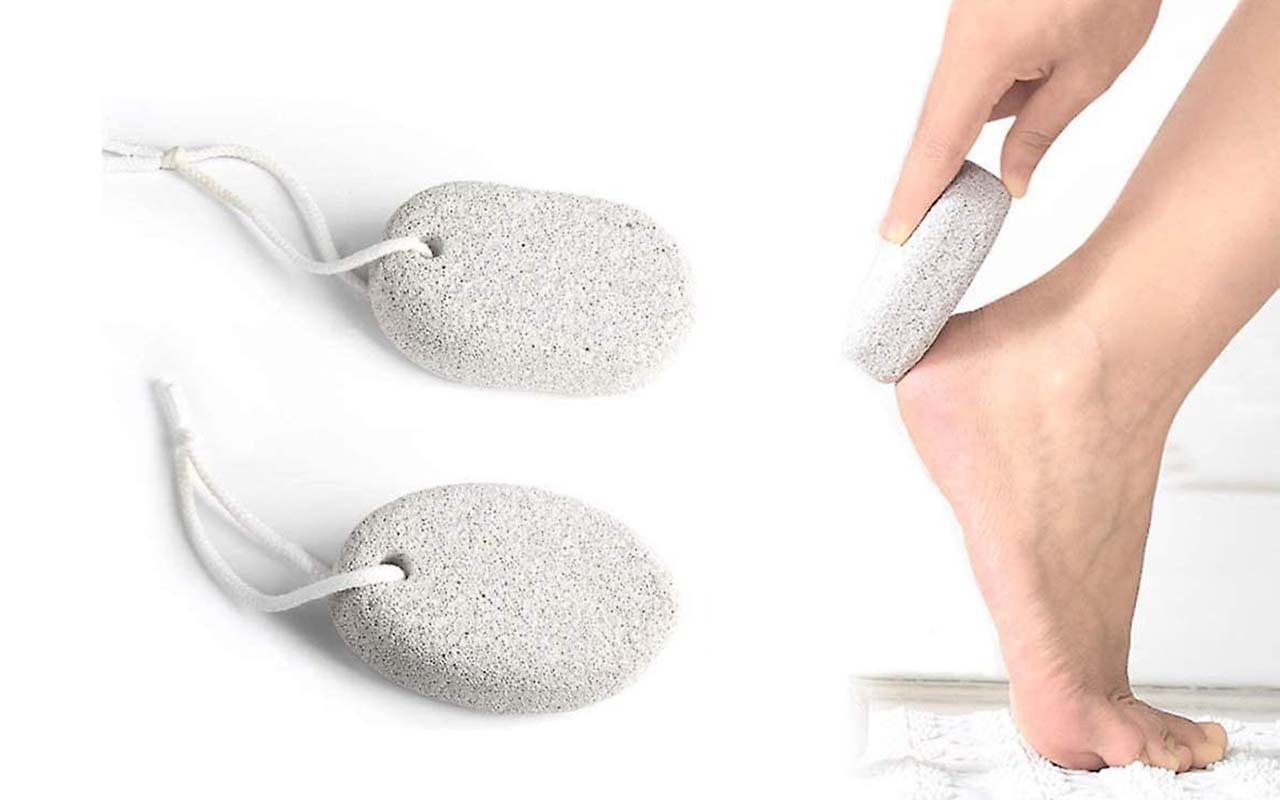 Use Pumice Stone to gently remove dry, dead skin from your heels