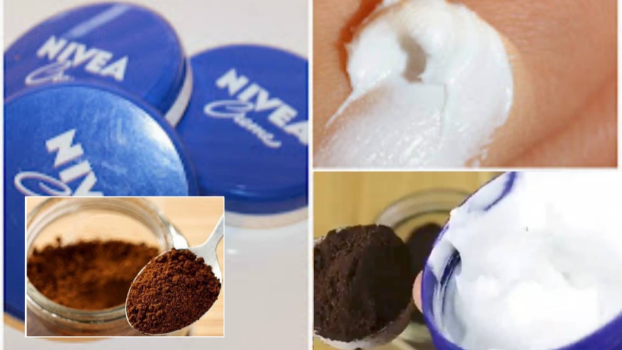 To eliminate wrinkles and fine lines from your face, you can use Nivea cream and coffee grounds