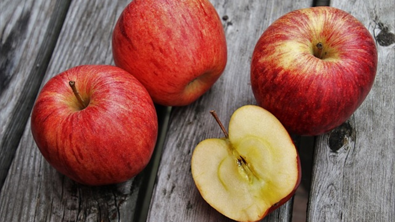 apples placed on a table