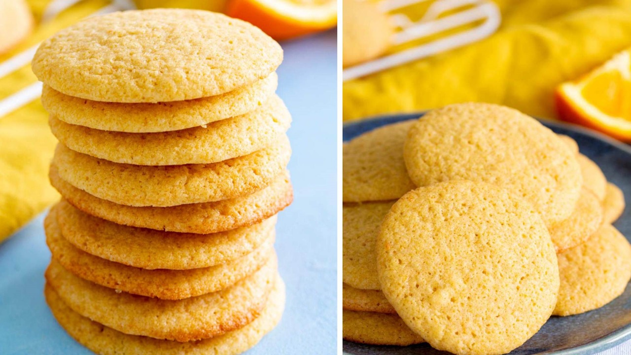Do you want a light recipe without butter? Make biscuits with oranges