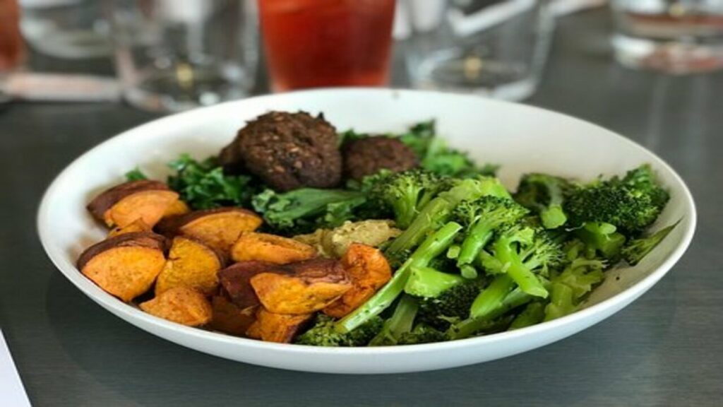 a dish prepared with broccoli stalks