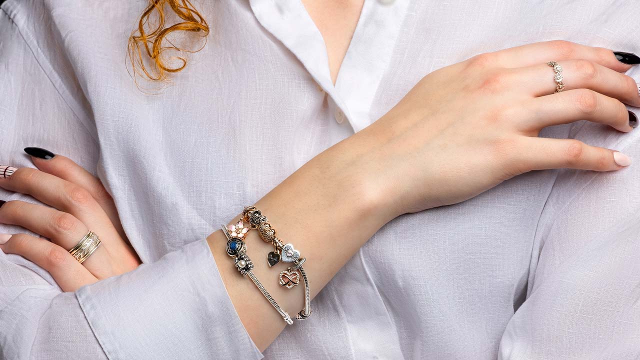 eliminate the black patina on Pandora bracelets and costume jewelry