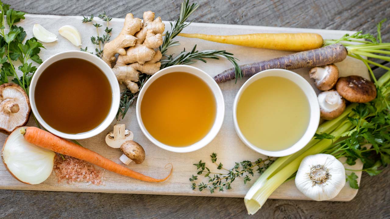 Ingredients for making soup